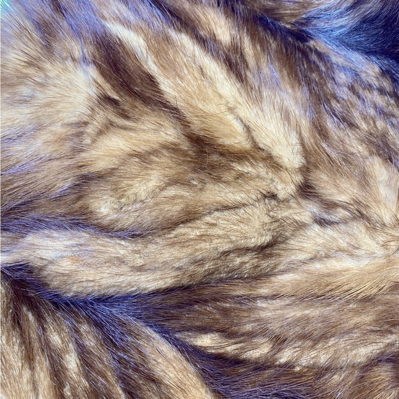 Paolo Masi Mink Fur Authentic NWOT Italian Shoulder Bag with Leather & Gold Trim - Picture 14 of 15